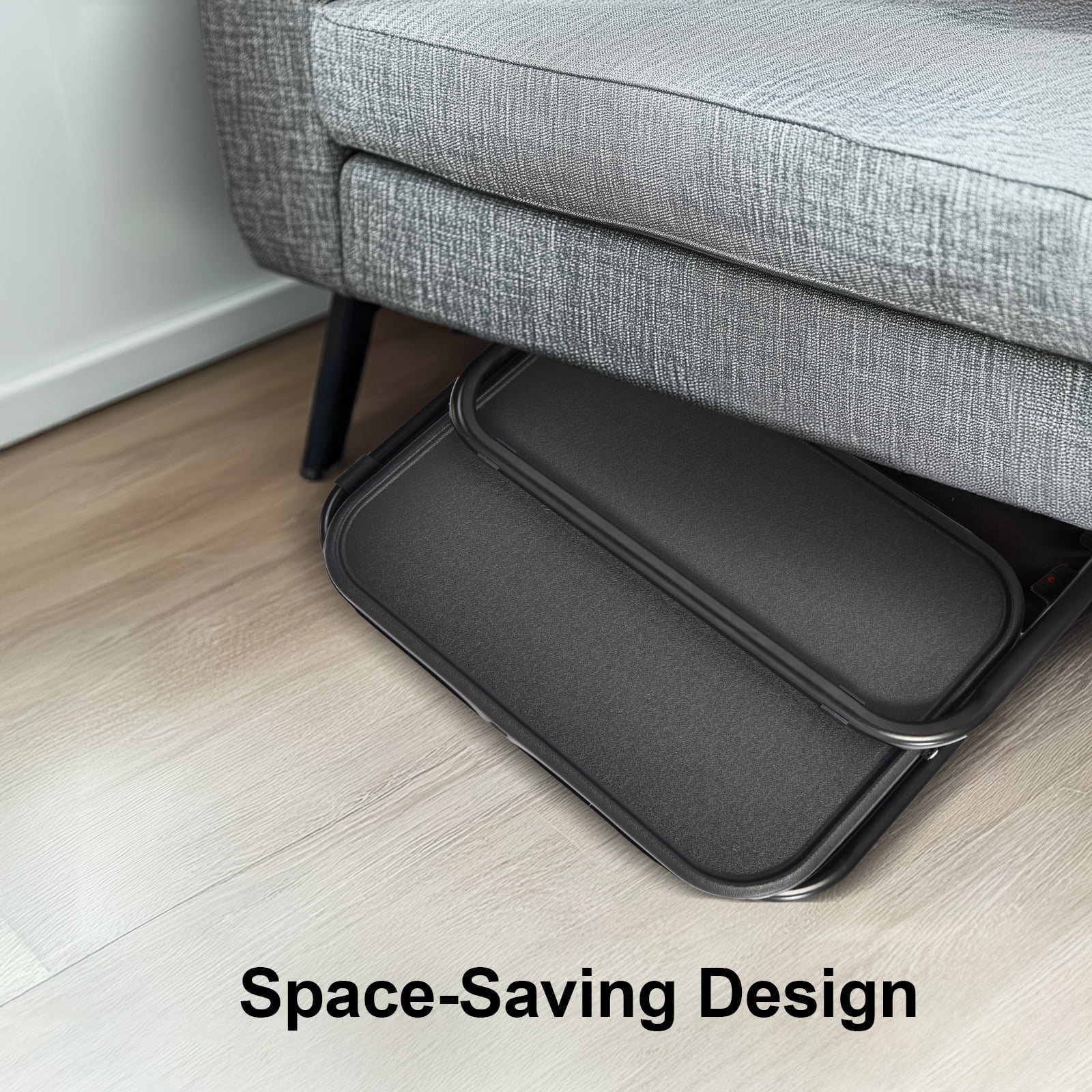Homy Casa Adjustable TV Tray Table Set of 2, Portable Folding Dinner Tray for Bed Sofa and Office