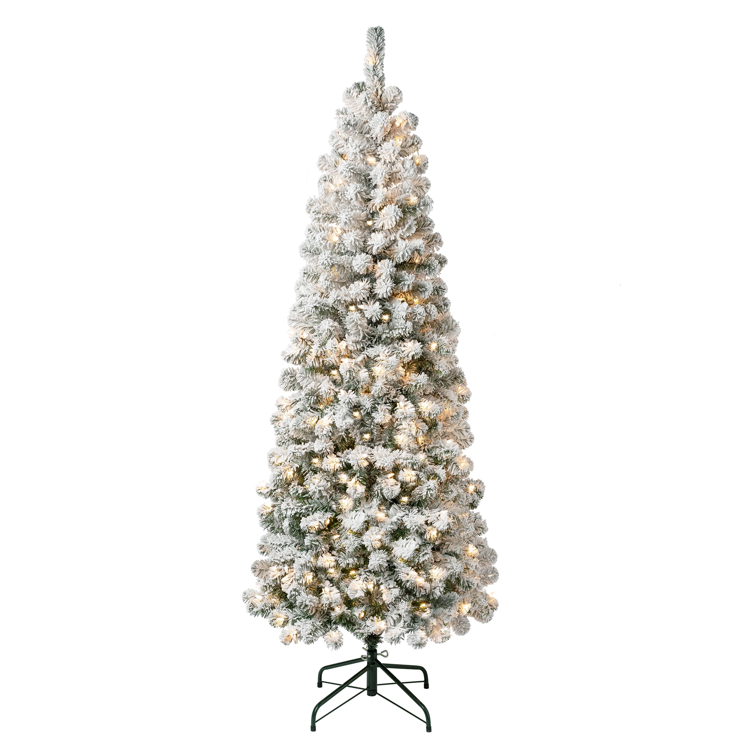 National Tree Company First Traditions PreLit Acacia Flocked Tree