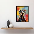 thumbnail image 4 of Doberman Dog Lover Gift Pet Portrait Abstract Pop Art Artwork Painting Art Print Framed Poster Wall Decor 12x16 inch, 4 of 5