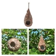thumbnail image 1 of Decoración hecha a del de del pájaro del del pinzón de del pájaro colgante hecha a 3 piezas Soledad Nido de pájaro de paja tejido a mano, 1 of 10
