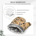 thumbnail image 4 of Disketp Cute Dogs Head Oven Mitts and Potholders BBQ Gloves-Oven Mitts and Pot Holders with Recycled Infill Silicone Non-Slip Cooking Gloves for Cooking Baking Grilling, 4 of 8