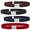 Black /Brown /Navy /Red, variant on Buyless Fashion Kids Boys Toddler Adjustable Elastic Stretch Belt With Buckle - 4 Pack - 5122-BLK/BGE-WHT/GRY-WHT/NVY-WHT