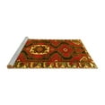 thumbnail image 2 of Ahgly Company Machine Washable Indoor Rectangle Persian Yellow Traditional Area Rugs, 6' x 9', 2 of 4