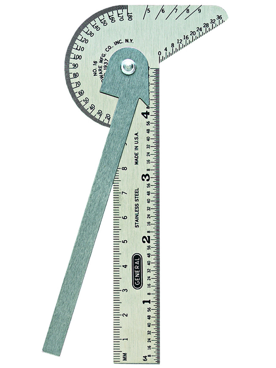 Guy Rule Instrument General Tools 16ME Multi-Use Rule and Gauge - Walmart.com
