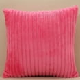 thumbnail image 1 of Nvzi 2 fundas de almohada de pelo mágico simple, clásicas y atemporales, fundas de almohada simples de color puro de 17,72 x 17,72 pulgadas (rojo rosa), 1 of 5