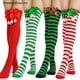 thumbnail image 4 of thewoodyou Calcetines De Adornos De Navidad Medias Largas Rayas Decoraciones Navideñas Altos Para Niñas A mx, 4 of 4