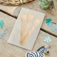 thumbnail image 6 of Efavormart 100 Pcs - Environmentally Friendly Disposable 6" Birch Wood Dinnerware Throw Away Green Party Forks, 6 of 11