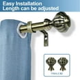 thumbnail image 2 of Urbanest Single Curtain Rod and Hardware Set, 2 of 6