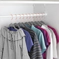 thumbnail image 4 of VECELO 25 Pack Velvet Non-Slip Heavy Duty Adult Hangers with 360° Swivel Hook, Ultra-Thin Space Saving Clothes Organizer for Coats Shirts Dresses Closet Storage-Grey, 4 of 12