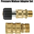 thumbnail image 4 of Accesorios para lavadoras a presión, kit de conector rápido de manguera de alta presión, conecta la lanza cilíndrica y la manguera, conexión rápida M22 de 3/8" y desconexión rápida de 3/4", 8 piezas Kuyhfg Bienvenido a Kuyhfg, 4 of 4
