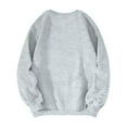 thumbnail image 4 of Resicozy Womens Crewneck Sweatshirts Fashion Oversized Pullover Sweaters Fall Winter Cute Bow Tops Clothes 2025 Gray 2XL, 4 of 5