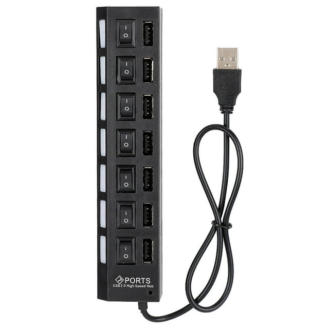 HUB DE ESCORTRITORIO, Concentrador, Estacia de Acoplamiento, Protección de Corriente de Sobrecarga y Corriente Instantánea para la Transmisión de Datos para PC