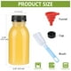 thumbnail image 5 of Botellas de plástico para jugo zmybcpack, 250 ml, resistentes al calor, paquete de 12, 5 of 7