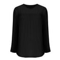 thumbnail image 7 of Enjoytime Womens Winter Tops Dressy Casual Solid Color Long Sleeve Knit Blouses Crew Neck Fall Winter Dressy Shirts 2025, 7 of 7