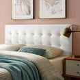 thumbnail image 5 of Lily King Biscuit Tufted Performance Velvet Headboard in White, 5 of 5