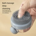 thumbnail image 5 of Dog Shower Brush Pet Dog Grooming Massage Bath Cleaning Brush with Shampoo Dispenser for Long Hair Dogs and Cats,Green, 5 of 6