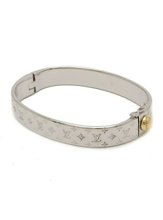 LOUIS VUITTON Monogram Chain Bracelet M00269 Silver Metal Ladies