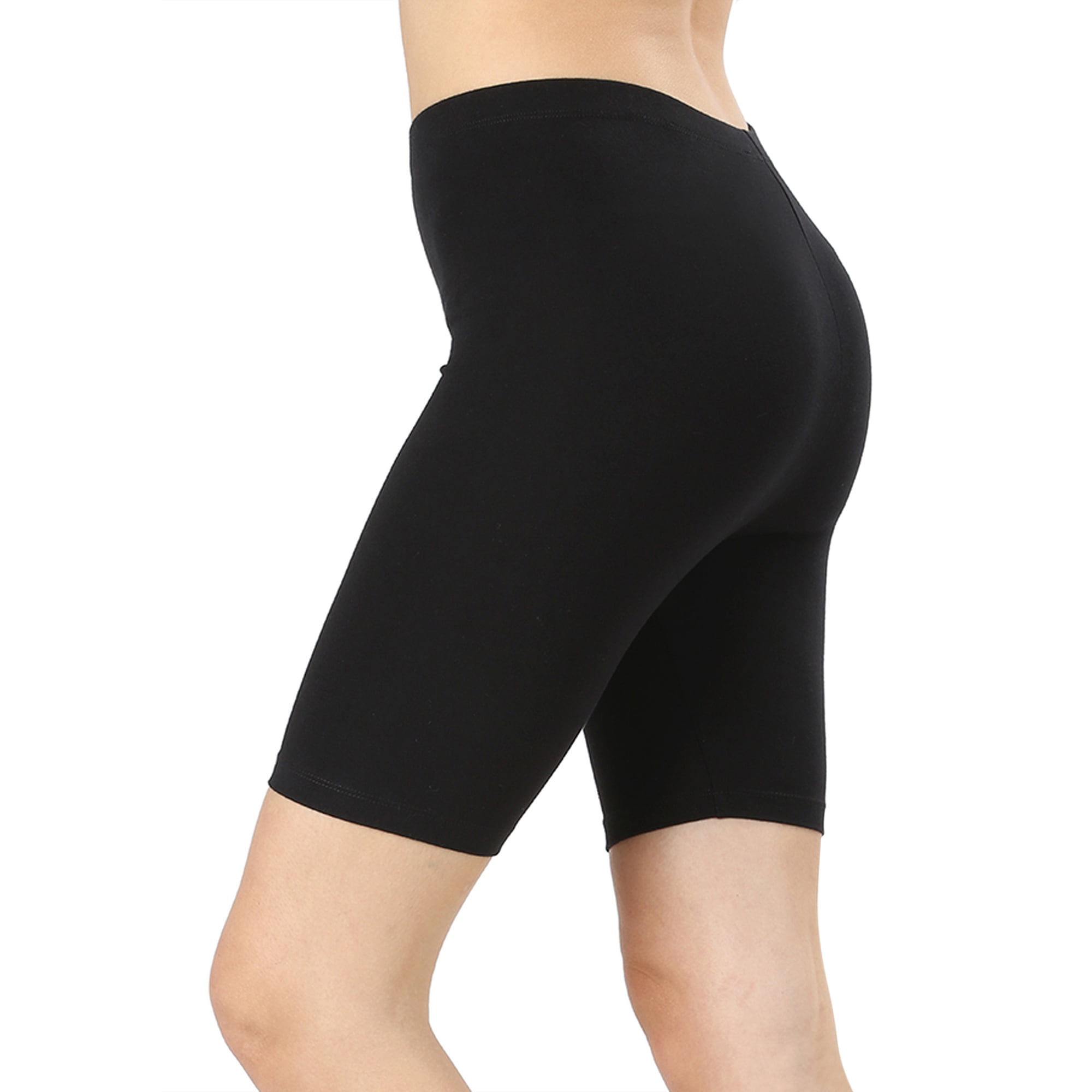 TheLovely Women's Soft Cotton Stretch Knee Length Leggings Fitness Sport Biker Shorts