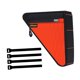 thumbnail image 4 of Bolsa triangular para bicicleta, bolsa para cuadro de bicicleta, multiusos, resistente al agua, para debajo de la parte superior. Naranja, 4 of 8