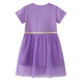 thumbnail image 4 of WIBACKER 2-7T Little Girls Short Sleeve Dress Party Cotton Summer Appliques Unicorn Tulle Dresses, 4 of 7