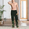 thumbnail image 6 of Lsque Palm Leaves And Exotic Birds Print Men's Pajama Pants, Lounge Pant - Comfortable Home Wear,Elastic Waistband, Stylish Design-Medium, 6 of 9