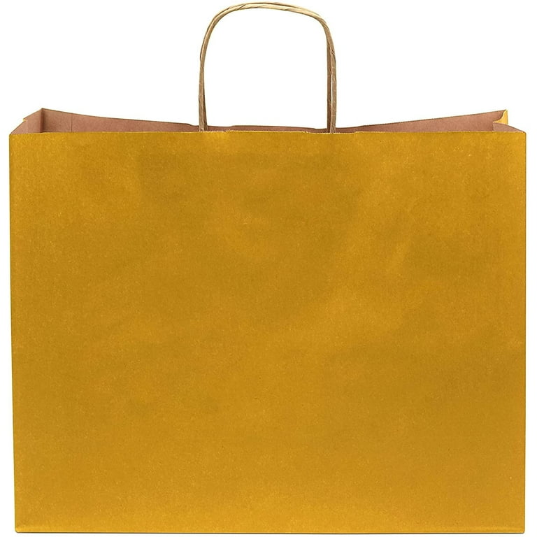 New Louis Vuitton LV Paper Shopping Gift Bag Orange / Brown