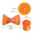 thumbnail image 2 of Boat Trailer Roller Assembly Boat Trailer Keel Roller Easy Install Durable Orange Portable 90mm Lightweight Bow Stop Roller Bow Roller, 2 of 7