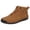 Brown, variant on HTHLVMD Hand-Stitched High Top Sneakers, Casual Comfort Walking Shoes, Orthopedic Sneakers, Women's Handmade Leather Comfy Shoes, Soft Comfort Arch Support Boots Men, Black 5