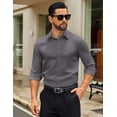 thumbnail image 2 of COOFANDY Men's Long Sleeve Slim Fit Dress Shirts Formal Business Shirts Casual Button Down Shirt for Men, 2 of 6