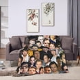 thumbnail image 4 of Sebastian Stan Blanket Soft and Warm Lightweight Fluffy Throws Blankets Rug Carpet Gift for Beach Yoga Bedroom Living Room Decoration Sofa Camping Trip Dorm Decor All Season, 4 of 6