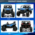 thumbnail image 4 of OTTORD Electric Kids Powered Ride-Ons with LED Lights, Blue, 4 of 8