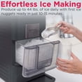 thumbnail image 5 of Frigidaire Gallery 44 lbs. Nugget Ice Maker, Self-Cleaning Countertop Soft Pellet Ice Machine with Touchscreen Controls, Black, 5 of 15