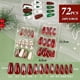 thumbnail image 2 of 72 piezas de uñas postizas navideñas, uñas cortas, uñas de bailarina, cobertura completa, copos de nieve artificiales, abeto, reno, rojo, verde, blanco, plantilla de transferencia de ABS, decoración, 2 of 5