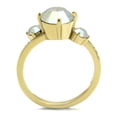 thumbnail image 3 of TK3095 - IP Gold(Ion Plating) Stainless Steel Ring with Top Grade Crystal  in Multi Color Size 6, 3 of 4