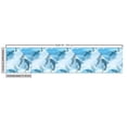 thumbnail image 2 of Ambesonne Dolphin Fabric by the Yard Upholstery, Underwater Fish Pattern, 2 Yards, Blue and Grey, 2 of 4