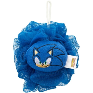 Sonic Kids Bath Loofah Pouf, Blue