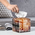 thumbnail image 6 of Kdxio Hand Drawn Vintage Coffee Print Tissue Box Cover,Square Decorative PU Leather Facial Paper Case Organizer Holder Dispenser for Bathroom,Night Stands,Desk,Car 5.2''X5.2''X5.2'', 6 of 8