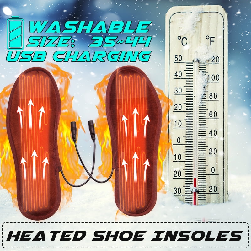 Details about   New USB Electric Heated Shoe Insole Warm Sock Heater Foot Warmer Pads Kit US 
