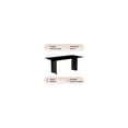 thumbnail image 5 of LeisureMod Zara Mid-Century Modern Rectangular 71" Dining Table with Glass Wide Top and Curved Stainless-Steel Base for Kitchen and Dining Room in Black, 5 of 9