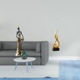 thumbnail image 2 of Escultura De Mujer Tribal Africana Con Figura Abstracta De Llama, Arte Moderno, Decoración De Resina Para El Hogar, Hoteles, Armarios, Salas De Estar Y Decoración Interior., 2 of 8