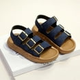 thumbnail image 4 of Eltusu Boys Sandals, Non-Slip Open Toe Soft Sole Casual Beach Shoes Blue Size 12.5(Little Kids), 4 of 5