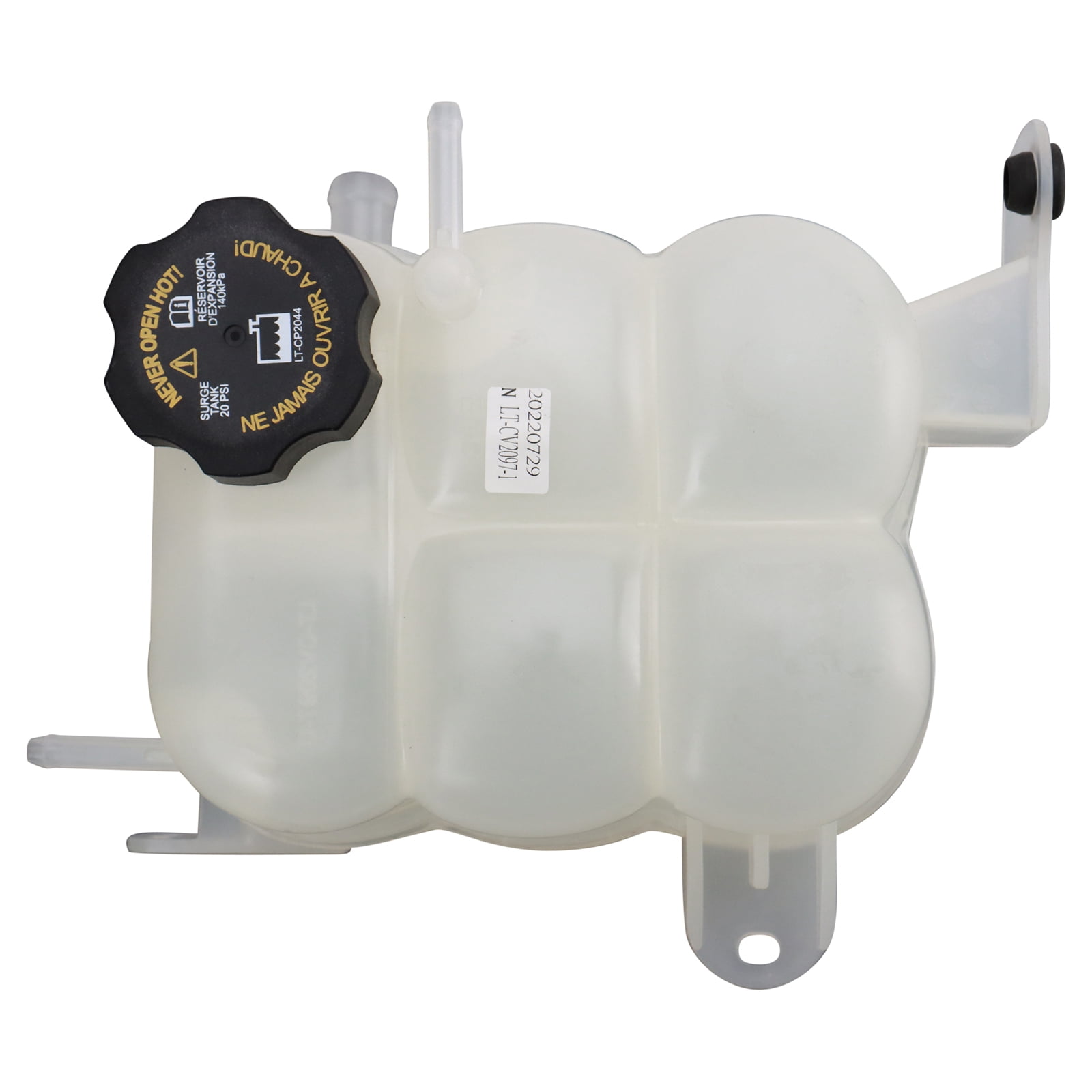 TRQ Radiator Coolant Reservoir Expansion Tank Overflow Bottle Compatible with 2020-2021 Chevrolet Silverado 2500 HD Silverado 3500 HD GMC Sierra 2500 HD Sierra 3500 HD GM3014192