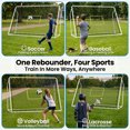 thumbnail image 4 of Slsy Galvanized Soccer Rebounder Net,2 IN 1 Soccer Goal for Backyard, 5 Adjustable Angles,UV Protection,Weatherproof for Teens Adults Practice Training(8'x6'), 4 of 9