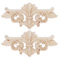 thumbnail image 1 of 2 piezas de apliques de flores tallados a mano para decoración de muebles (n.º 1: 16 x 7,5 cm), 1 of 15