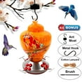 thumbnail image 1 of 38 oz Glass Hummingbird Feeder Pet Bird Feeder Courtyard Outdoor Drinking Fountain Glass Hanging Feeding, 1 of 7