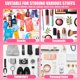 thumbnail image 4 of Set de bolsas de maquillaje cosmético BuyCard Stuff Bag, 2 unidades, para mujer, 4 of 6