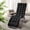 Black, variant on HioHa Lounge Chaise Chair Cushion,High Back Cushion Rocking Chair Padded Sofa Mat with Pillow 67x20x3.15 Inch