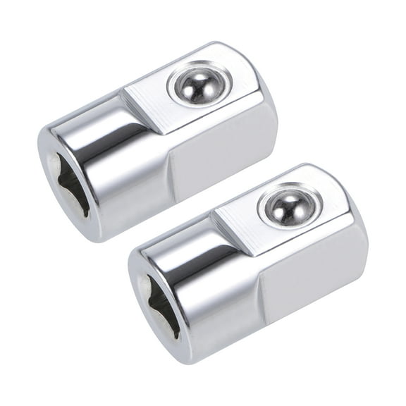 Unique Bargains 2 Pcs 1/4" Drive (F) x 1/2" (M) Socket Adapter, Female to Male