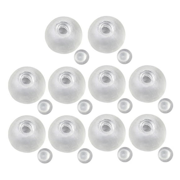 WNPXQNT 10PCS Milky Blank Skins Empty Stress Ball DIY Kit,Blank Pressure Ball Skin with Bottle Stopper,Vacuum Stress Ball for Crochet DIY Bubbles Insert Replacement
