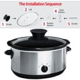 thumbnail image 2 of czcpp-Universal Silicone Pot Lid Replacement Knob,Heat Resistant Pan Lid Holding Handles, Dishwasher Safe, for rival Crockpot Replacement Parts Lid (1 Pcs), 2 of 4